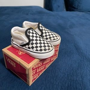 TODDLER CHECKERBOARD SLIP-ON VANS
